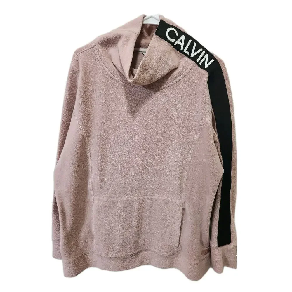 Calvin Klein Performance Fleece Pullover Sweatshirt Funnel Neck Womens Size XL - Picture 3 of 7